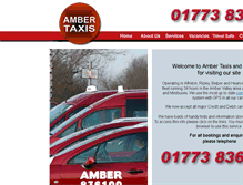 Tablet Screenshot of ambertaxis.com